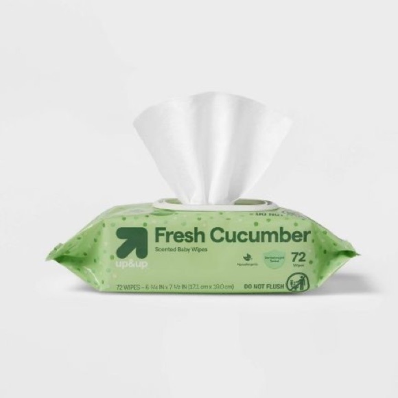 New Up & Up Fresh Cucumber Scented Baby Wipes (E3) - Picture 2 of 4
